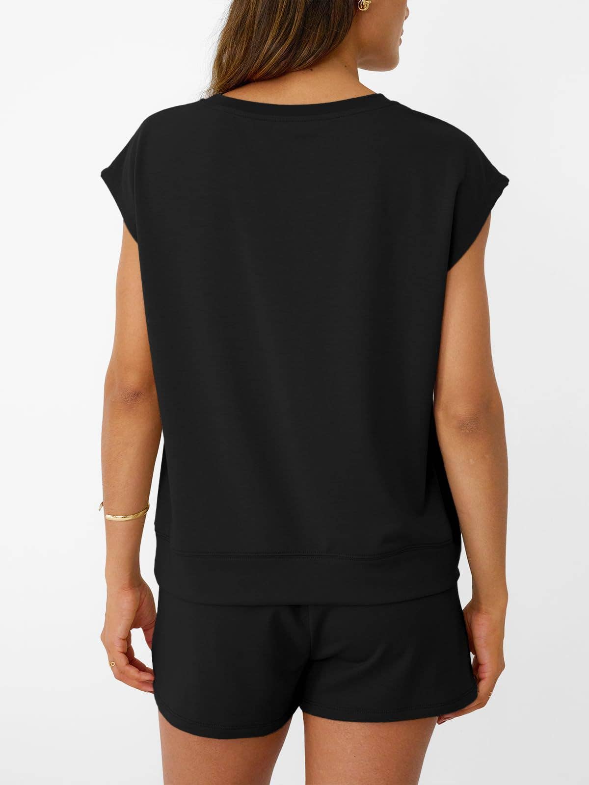 Casual Cap Sleeve Lounge Set