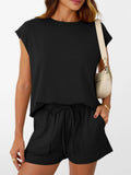 Casual Cap Sleeve Lounge Set