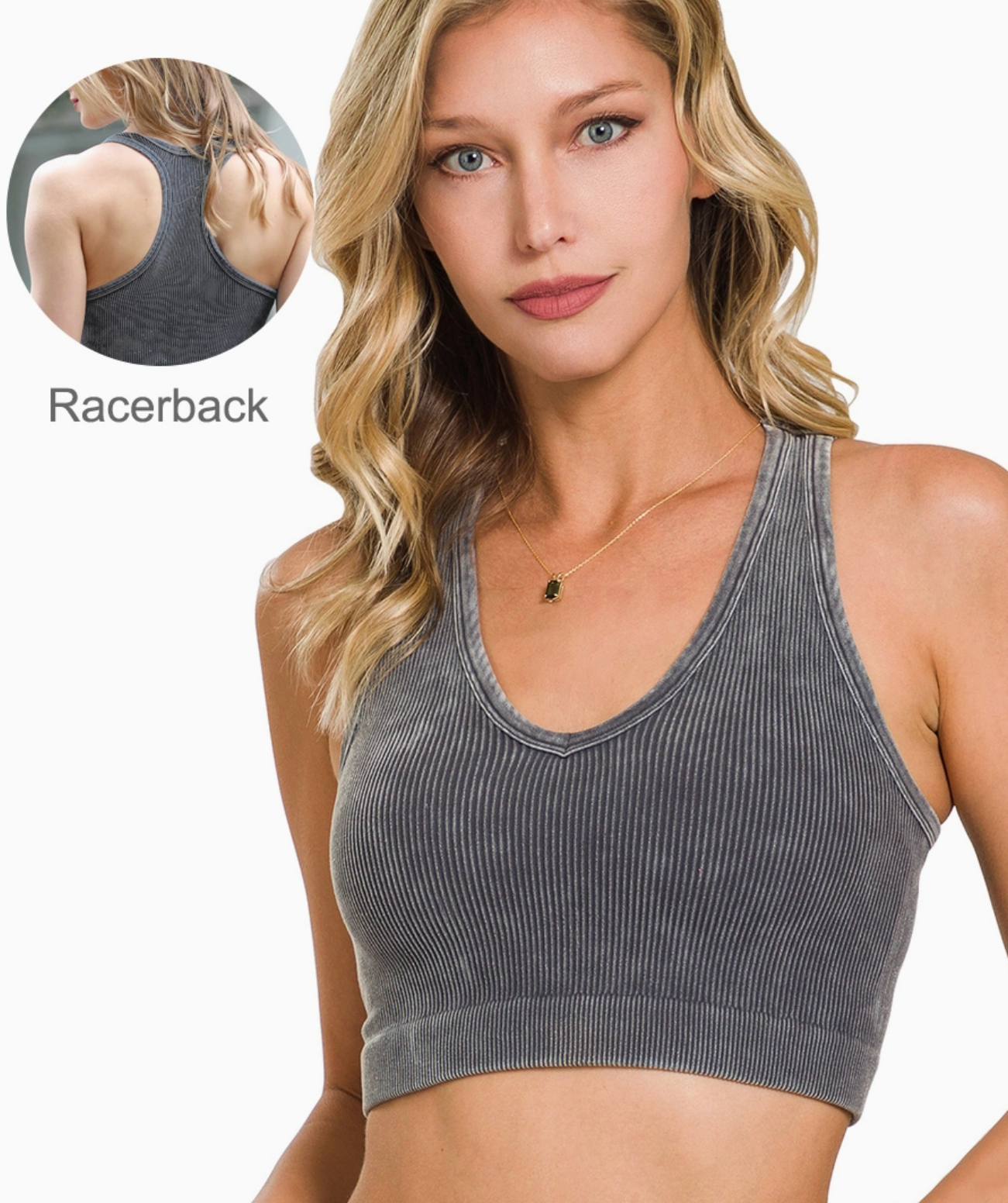 Seamless Ribbed Racerback Tank