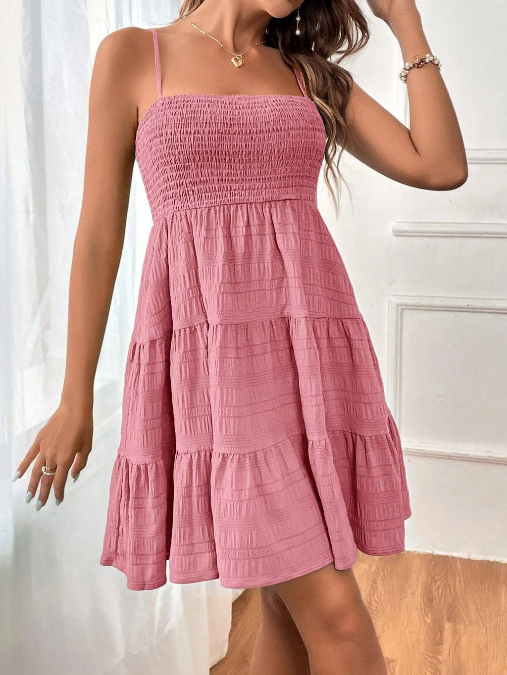Off-Shoulder Spaghetti Strap Dress